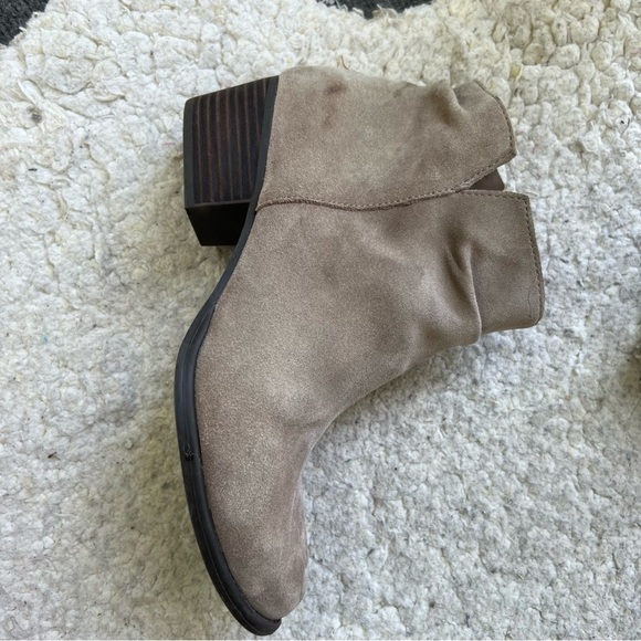 Jessica Simpson Dalisa Beige Suede Western Boho Slouch Neutral Booties 10M - Picture 4 of 16